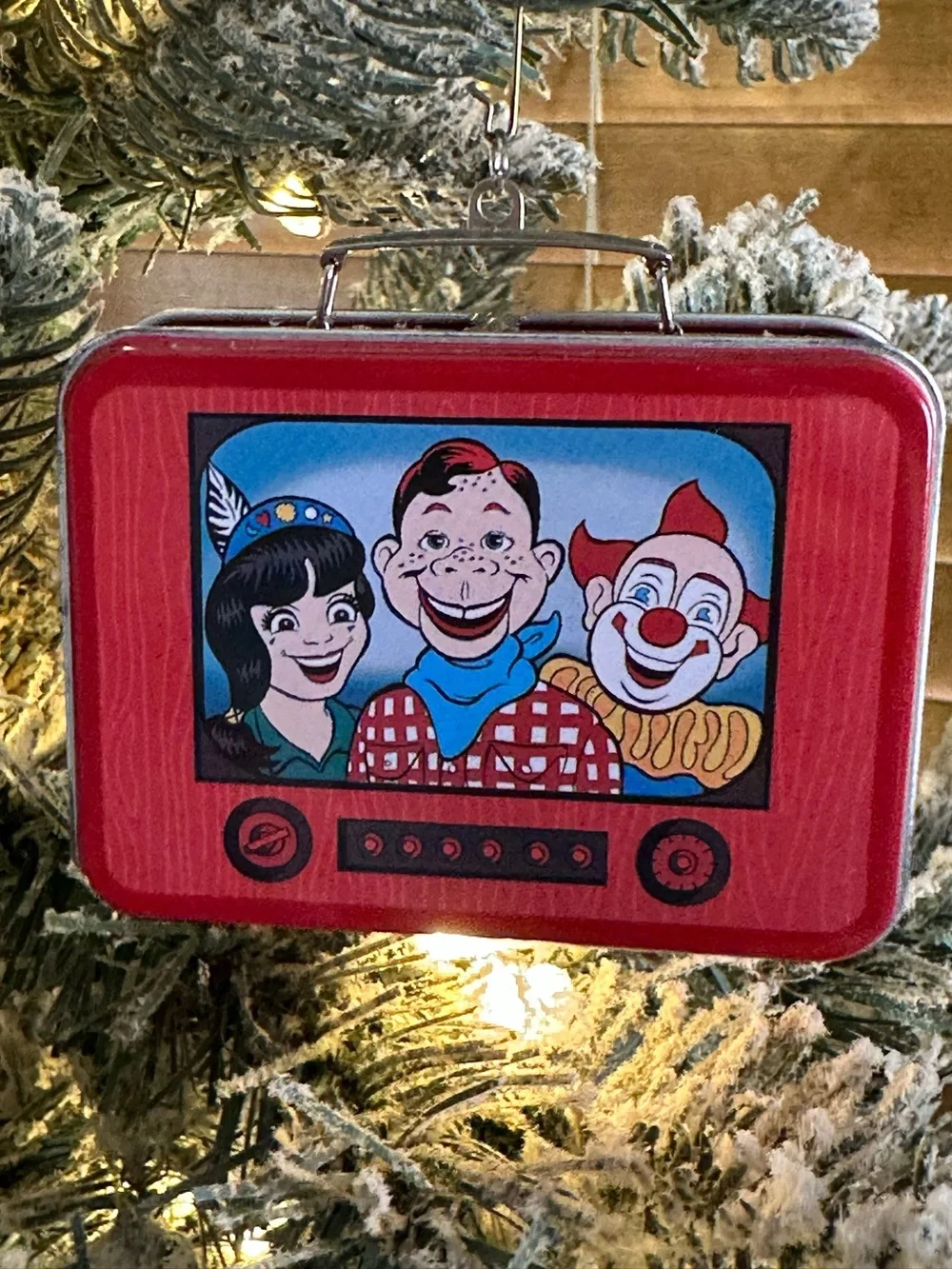 1999 Hallmark Howdy Doody Lunch Box & Thermos Ornament Set